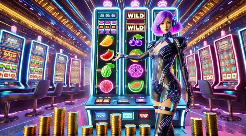 Visual permainan slot penuh warna di UBERTOTO